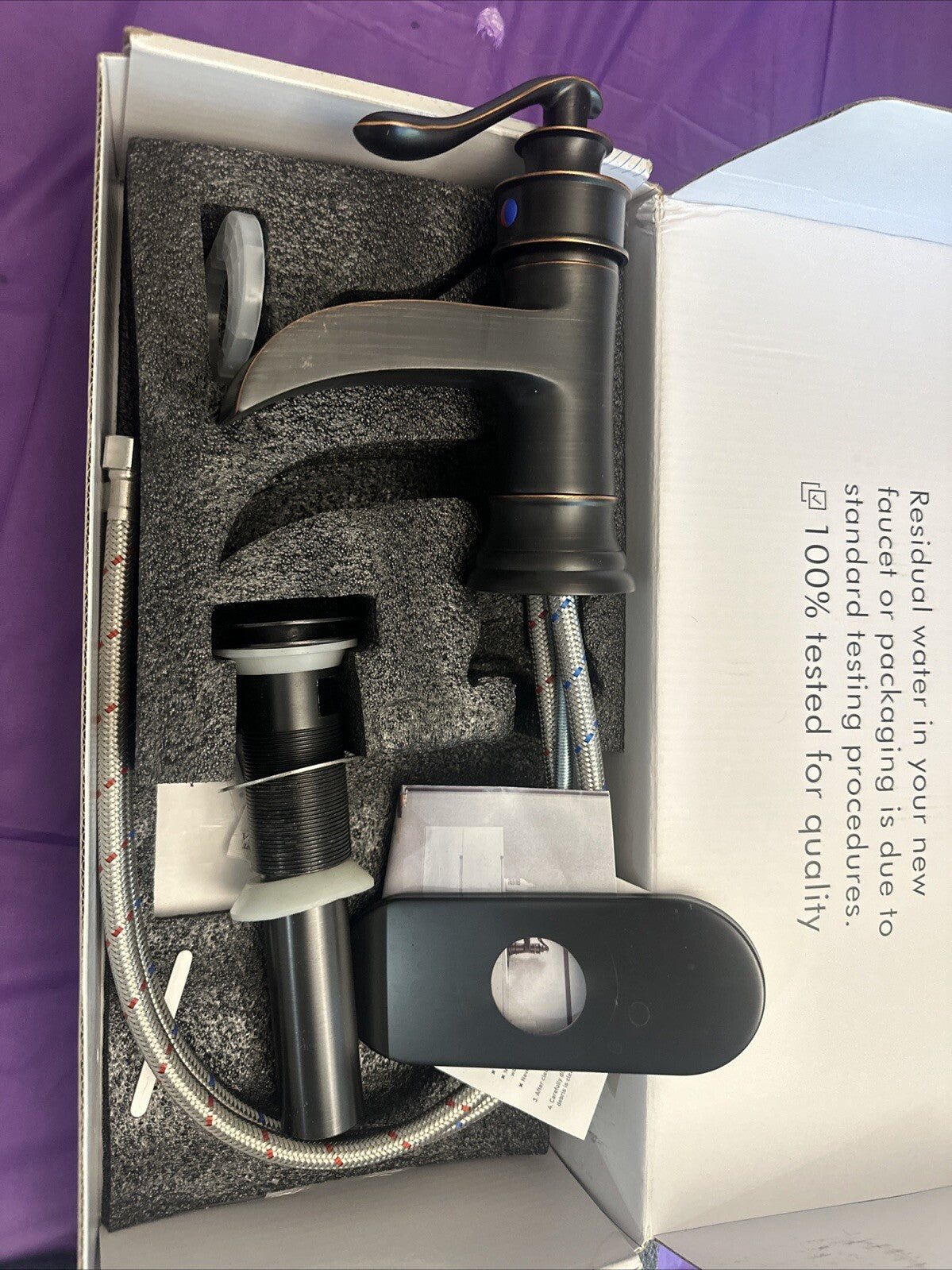 Copper Bathroom Faucet Antique Brass Sink Vanity Bath Restroom Basin Single Hand