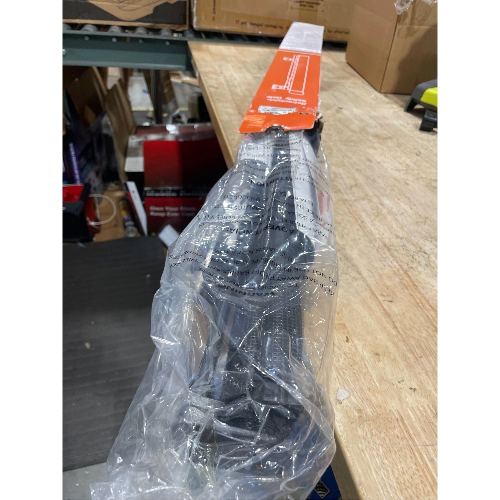 HEELALBABY REINFORCED 55" WIDE RETRACTABLE DOG GATE WITH SUPPORT BEAM - Black