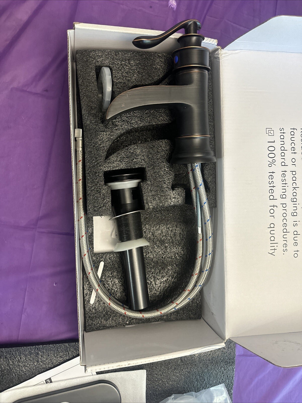 Copper Bathroom Faucet Antique Brass Sink Vanity Bath Restroom Basin Single Hand