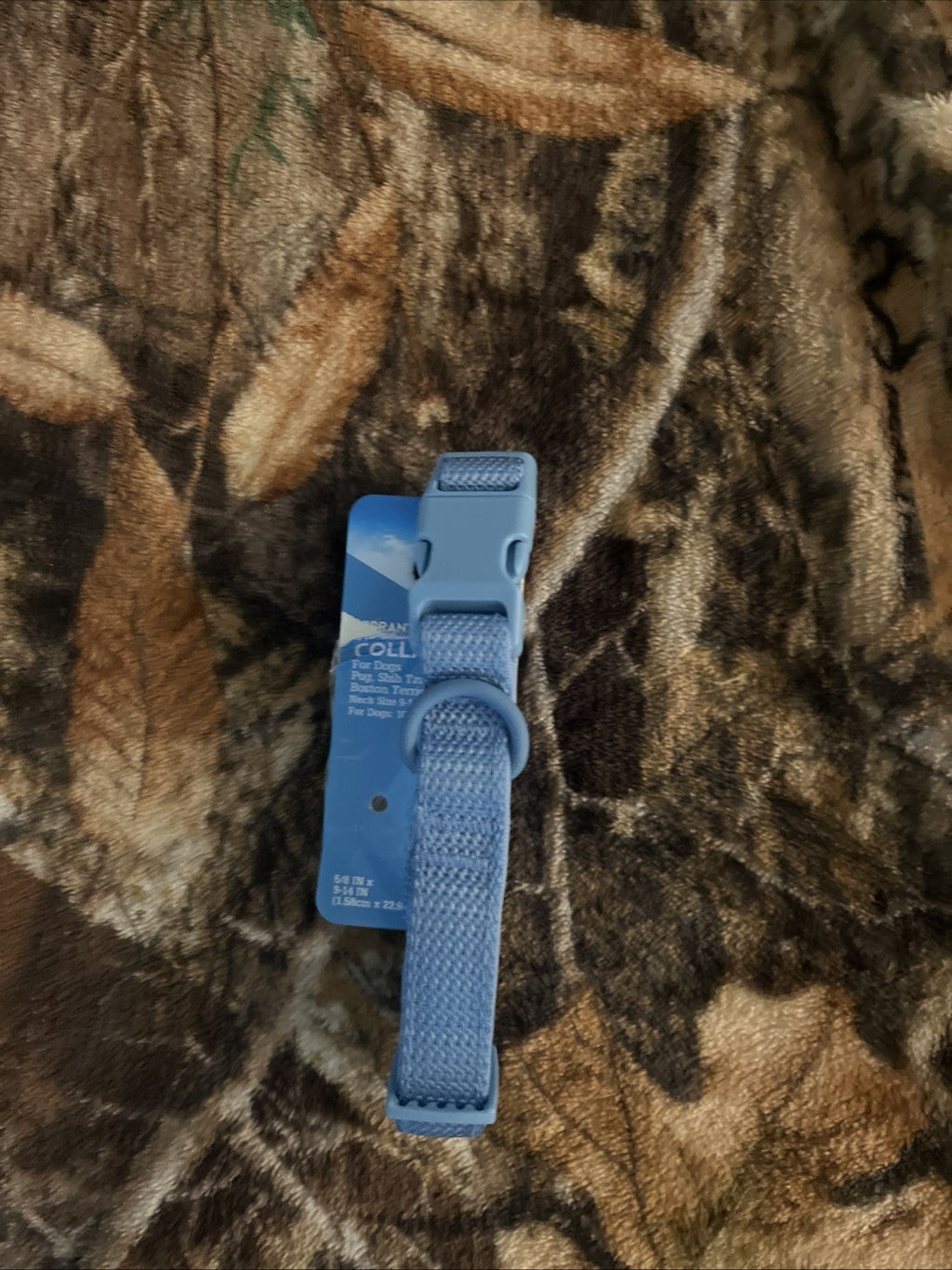 Vibrant Life Polyester Adjustable Collar for Dogs, Small, Light blue
