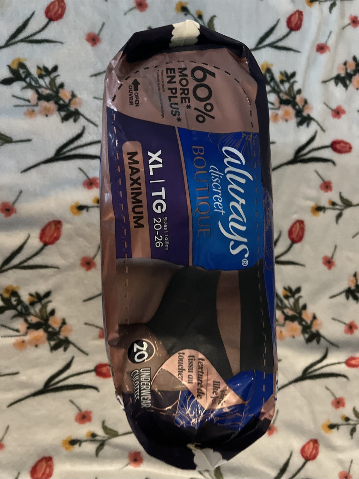 Always Discreet Boutique Incontinence and Postpartum Underwear For Women, XL 16C