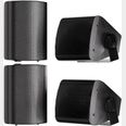 STUDIOFINIX 5.25 Inch 600W Wall Mount Speakers, Weather Resistant, 2 Pairs