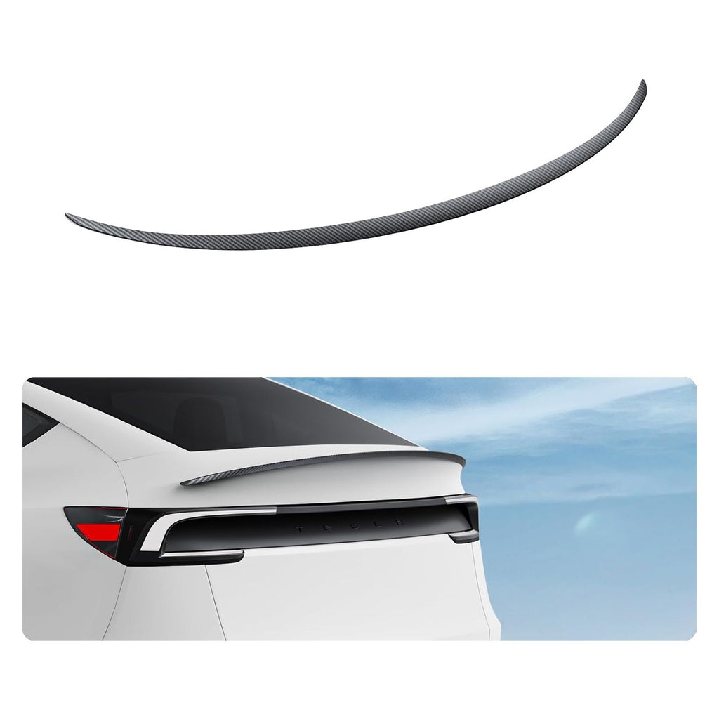 Tesla 2025 2026 Model Y Rear Spoiler Wing Matte Carbon Fiber