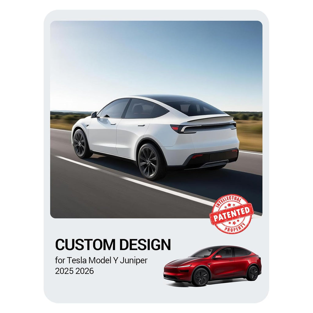 Tesla 2025 2026 Model Y Rear Spoiler Wing Matte Carbon Fiber
